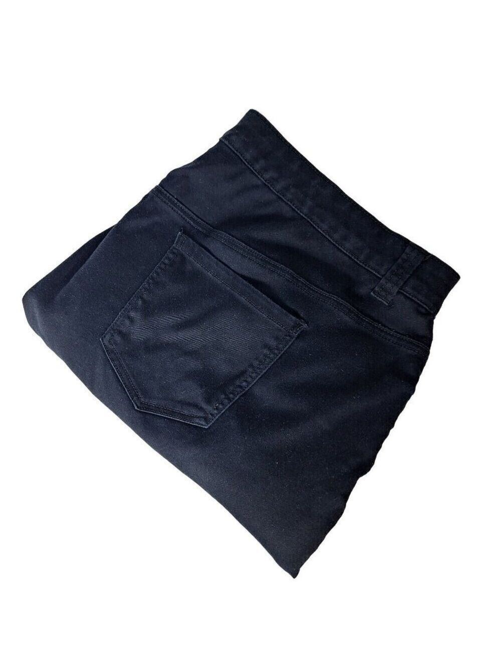 Catherines Petite Sateen Stretch Capri Pants Navy Black 28WP